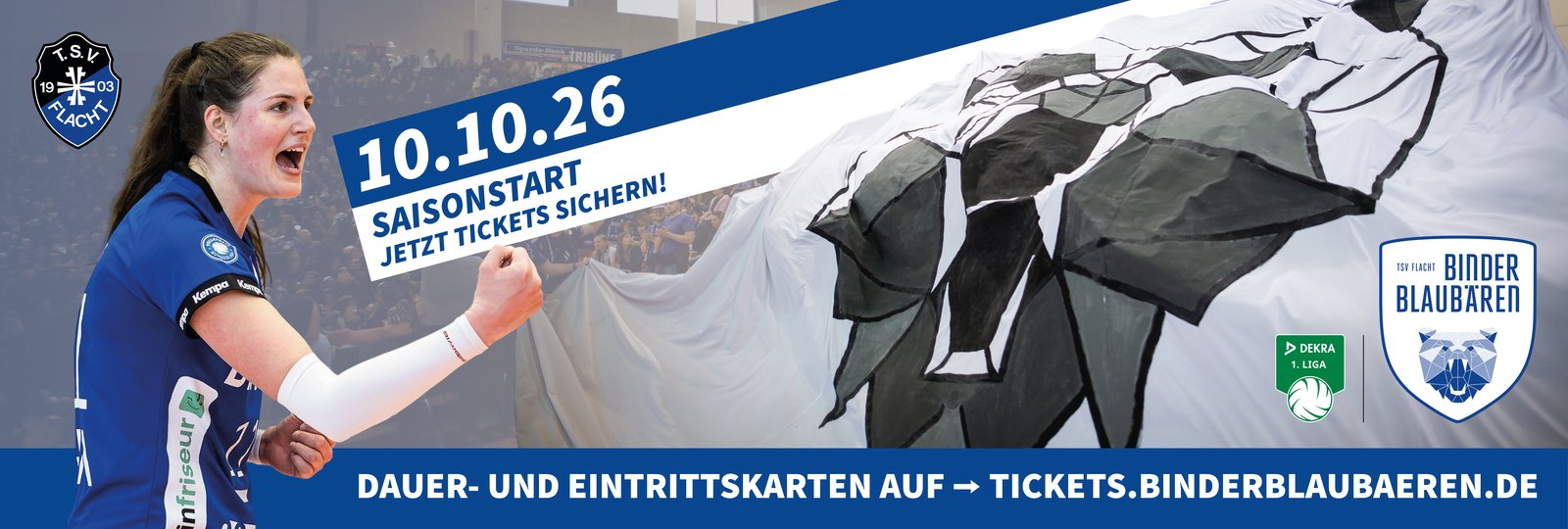 Saisonstart 2026/27 der Binder Blaubären Flacht - jetzt Tickets sichern